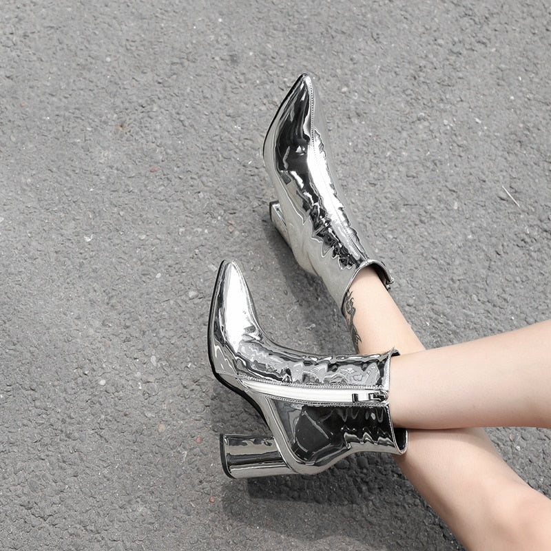 Mirror Metallic boot