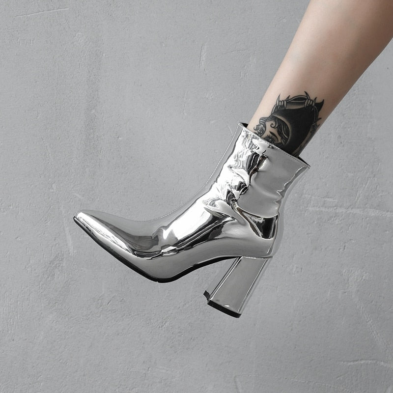 Mirror Metallic boot