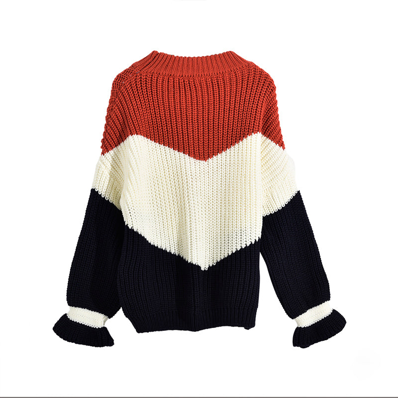 Stand Collar Knitting Sweater