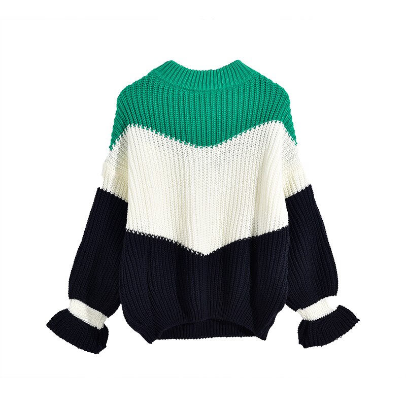 Stand Collar Knitting Sweater