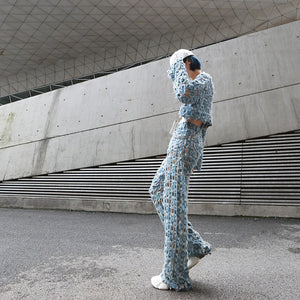 Retro Hole  Loose  Denim Pants