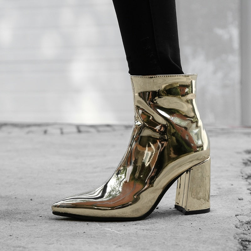Mirror Metallic boot
